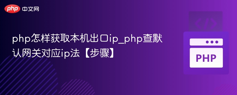 PHP获取本机出口IP的正确方法