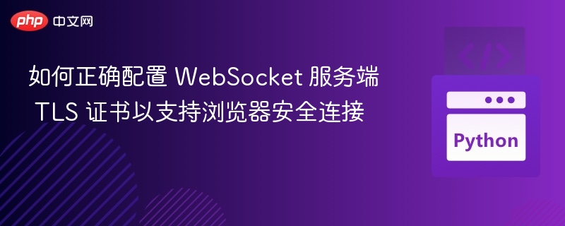正确配置 WebSocket TLS 证书方法解析