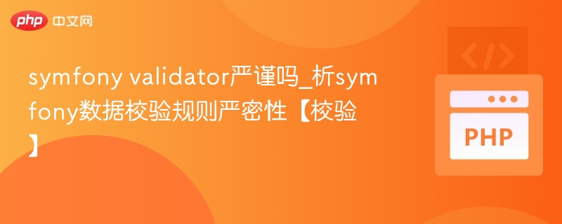 symfony validator严谨吗_析symfony数据校验规则严密性【校验】
