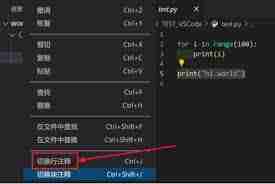 Vscode如何切换行注释