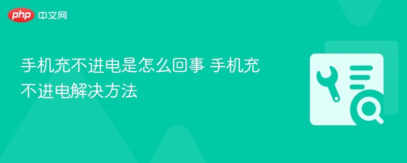 手机充不进电是怎么回事 手机充不进电解决方法