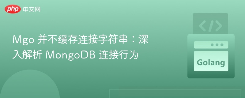 Mgo 并不缓存连接字符串：深入解析 MongoDB 连接行为
