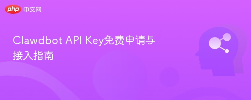 Clawdbot API Key申请与使用教程