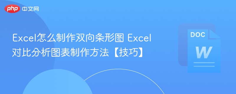 Excel双向条形图制作教程