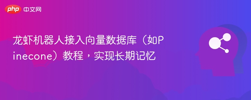 龙虾机器人向量库接入教程详解