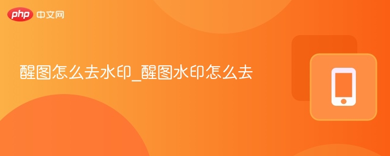 醒图去水印技巧分享