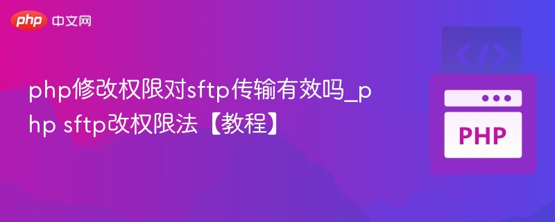 php修改权限对sftp传输有效吗_php sftp改权限法【教程】