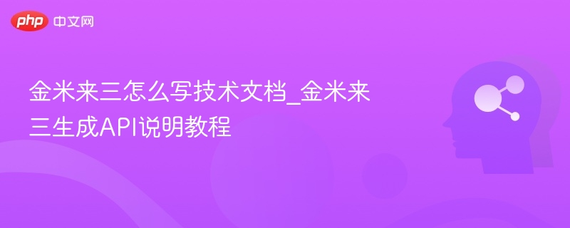 金米来三API生成详细教程解析
