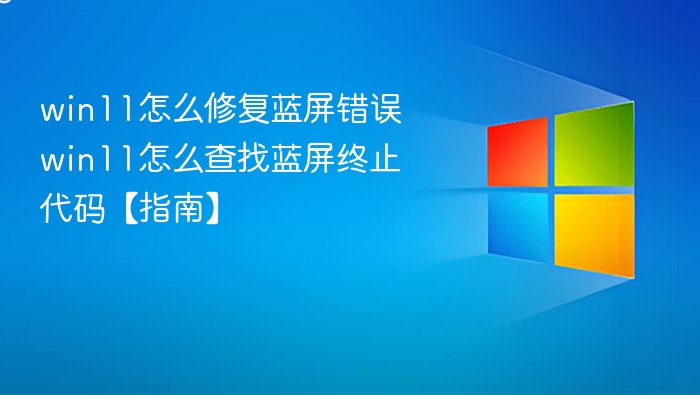 Win11蓝屏修复与代码查找教程