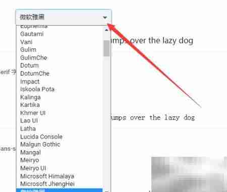 小智浏览器字体设置为Arial