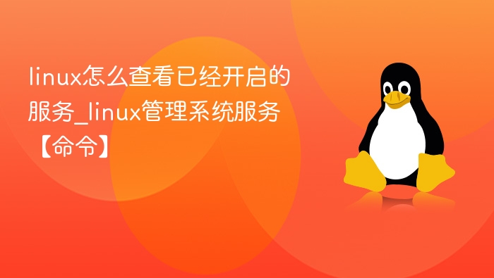 Linux开启服务命令详解