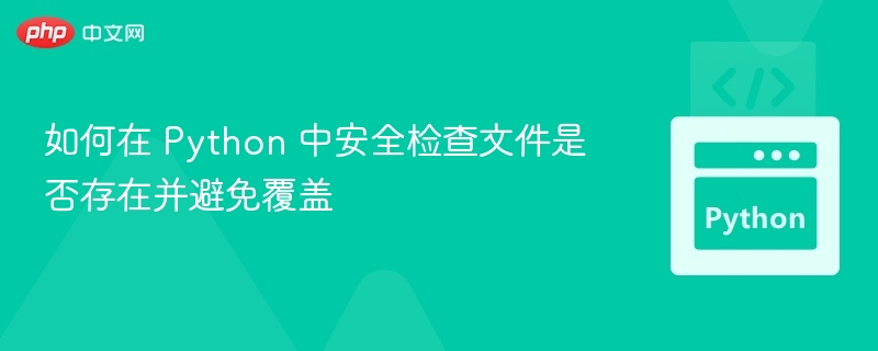 Python文件安全防护与防覆盖技巧