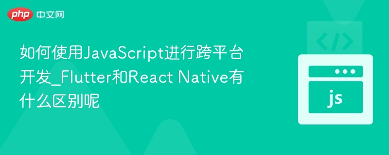 Flutter与ReactNative对比：JavaScript跨平台开发详解