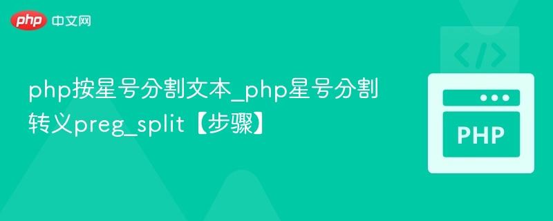 php按星号分割文本_php星号分割转义preg_split【步骤】