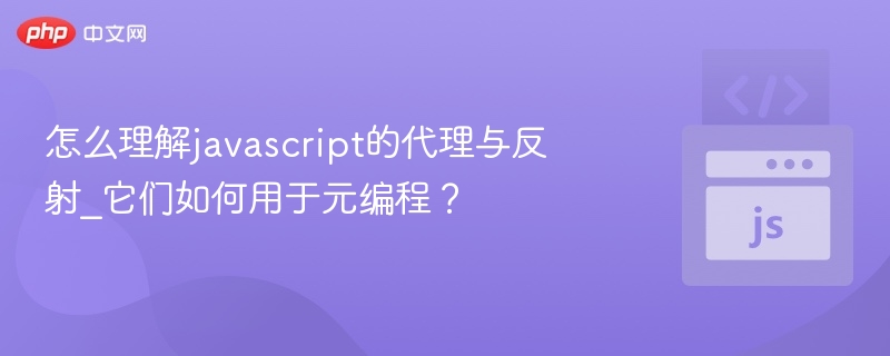 JavaScript代理与反射的元编程应用