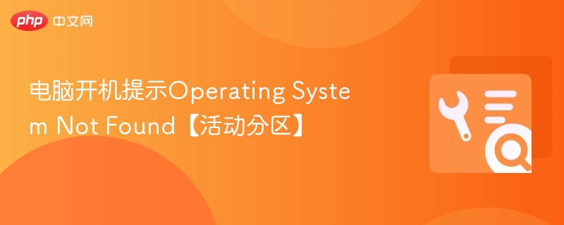 电脑开机提示Operating System Not Found【活动分区】