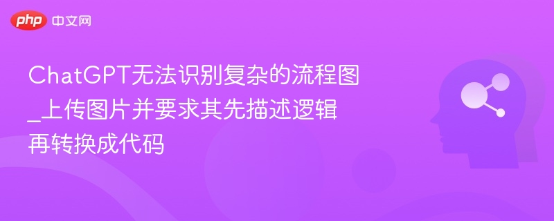 ChatGPT无法识别复杂的流程图_上传图片并要求其先描述逻辑再转换成代码
