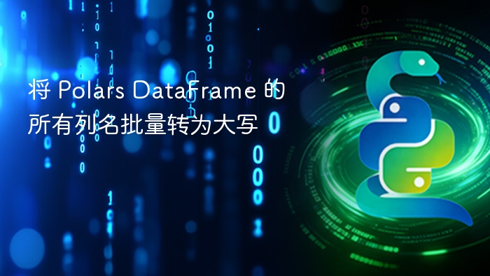 Polars DataFrame 列名转大写方法