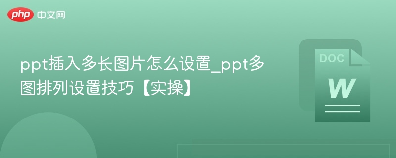 ppt插入多长图片怎么设置_ppt多图排列设置技巧【实操】