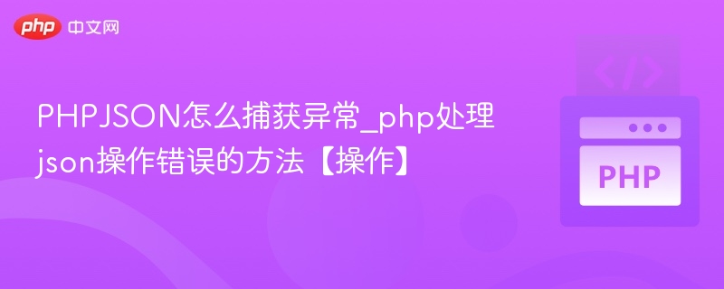 PHPJSON怎么捕获异常_php处理json操作错误的方法【操作】