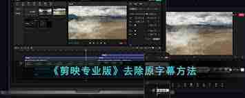 剪映如何去掉原字幕