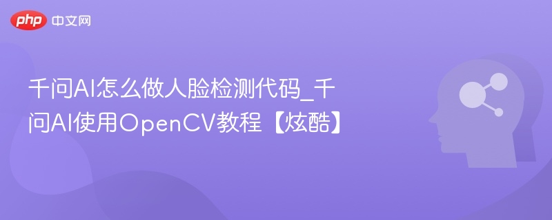 千问AI怎么做人脸检测代码_千问AI使用OpenCV教程【炫酷】