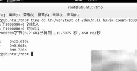 用/dev/zero和/dev/null测硬盘速度