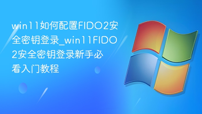 win11如何配置FIDO2安全密钥登录_win11FIDO2安全密钥登录新手必看入门教程