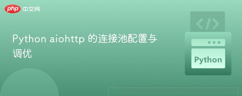 aiohttp 连接池配置与优化技巧