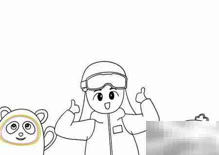 谷爱凌简笔画教程