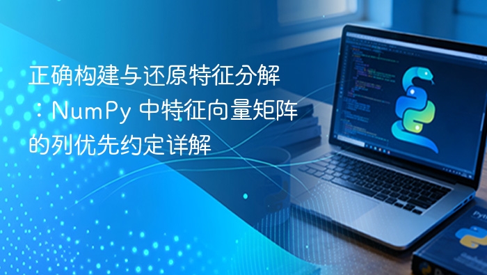 特征向量矩阵列解析：NumPy特征分解教程