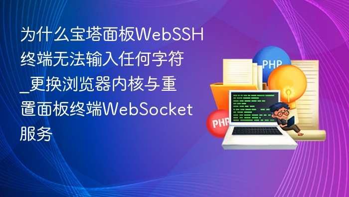 宝塔WebSSH无法输入？更换内核+重置WebSocket解决