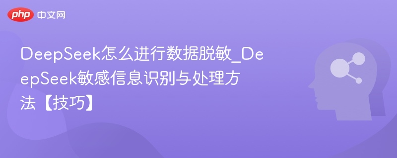 DeepSeek数据脱敏技巧与信息保护方法