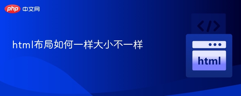 如何统一HTML元素尺寸布局