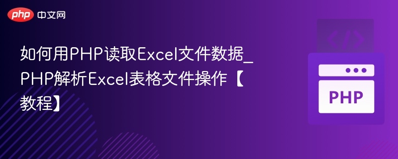 PHP读取Excel数据教程详解