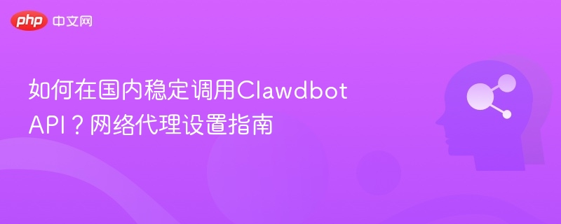 ClawdbotAPI稳定调用与代理设置全攻略
