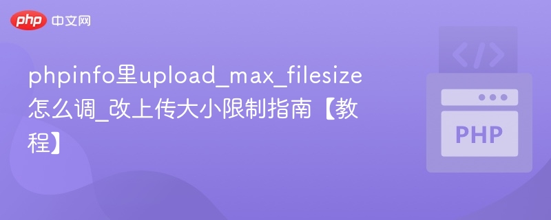 phpinfo中修改upload_max_filesize方法