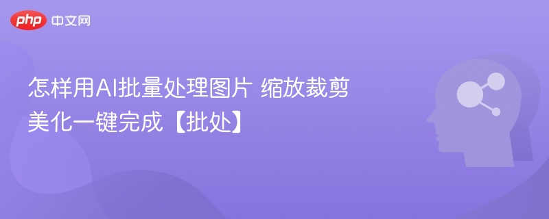 AI一键处理图片：缩放裁剪美化全攻略
