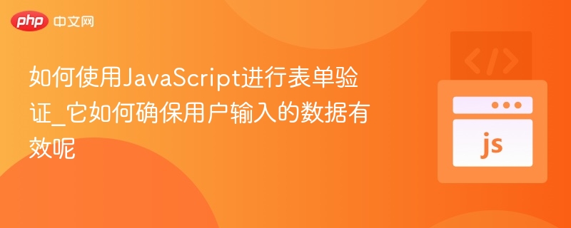 表单验证技巧与数据有效性保障方法