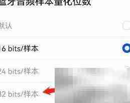 蓝牙音频32位量化设置指南