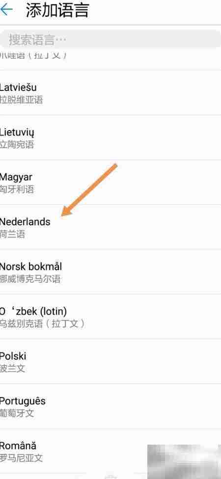 华为手机切换荷兰语系统