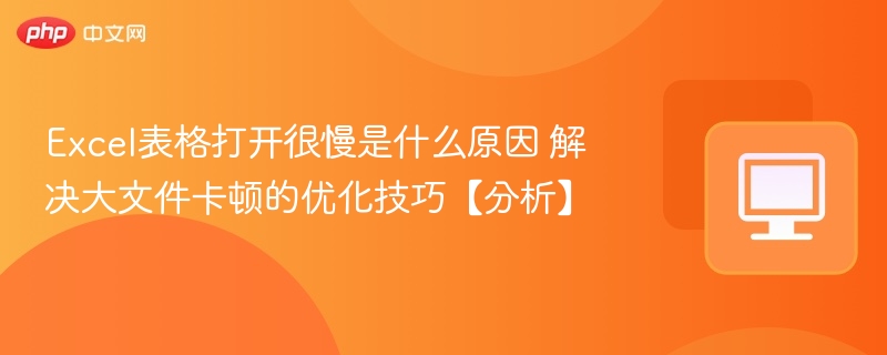 Excel表格打开很慢是什么原因 解决大文件卡顿的优化技巧【分析】