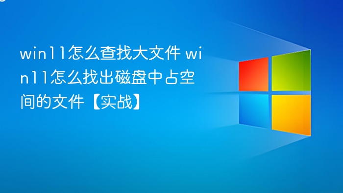 Win11快速找大文件教程