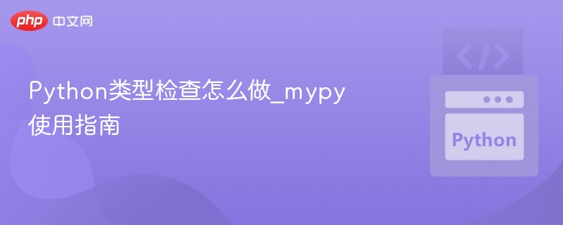 Python类型检查怎么用\_mypy实战教程