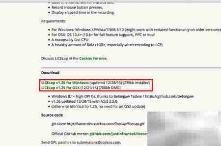 LICEcap：双平台GIF录屏神器
