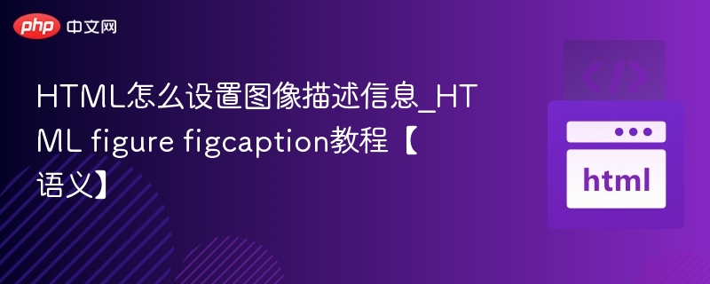 HTML怎么设置图像描述信息_HTML figure figcaption教程【语义】