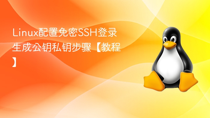 Linux配置免密SSH登录 生成公钥私钥步骤【教程】