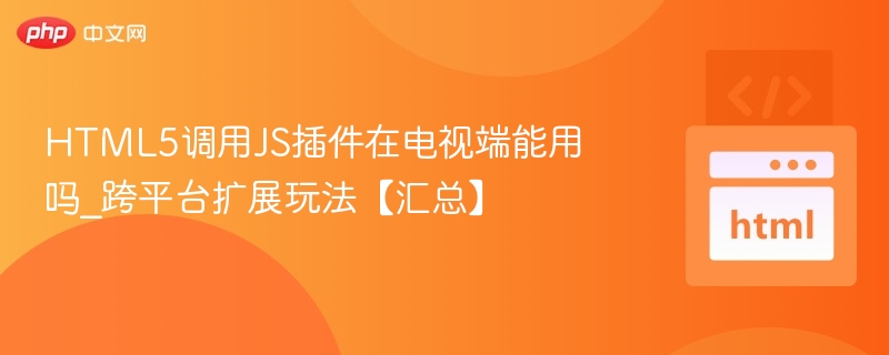 HTML5调用JS插件，电视端能用吗