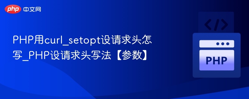 PHP用curl_setopt设请求头怎写_PHP设请求头写法【参数】