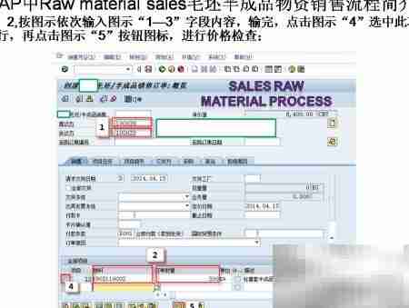 SAP毛坯半成品销售